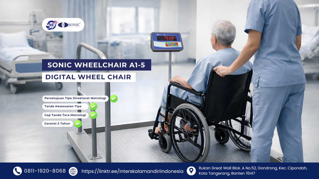 Masih Menggunakan Timbangan Badan untuk Pasien Pengguna Kursi Roda? Saatnya Beralih Menggunakan Sonic Wheel Chair A1-5!
